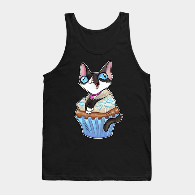 Siamese kitty cupcake Tank Top by BiancaRomanStumpff